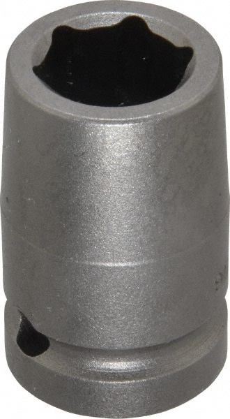 Impact Socket: 1/2" Drive, 0.563" Socket, Square Drive