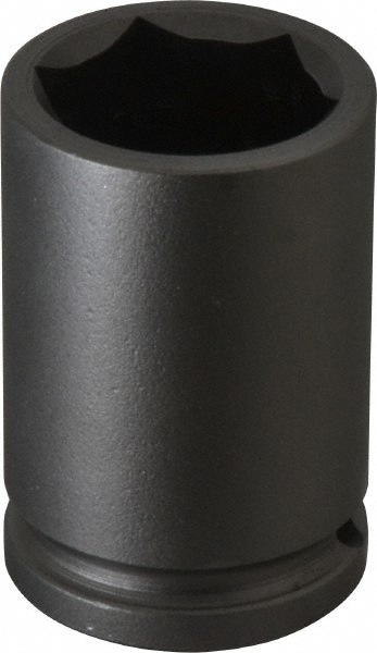 Impact Socket: 1/2" Drive, 1-1/16" Socket, Hex Drive