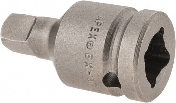Apex EX-377-2 Socket Adapter: Drive, 3/8" Square Male, 1/2" Square Female 