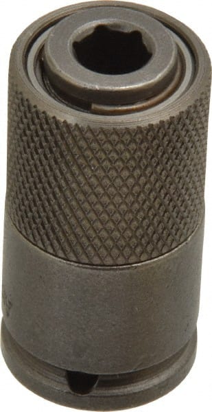 Socket Adapter: Square-Drive to Hex Bit, 1/4 & 1/4"