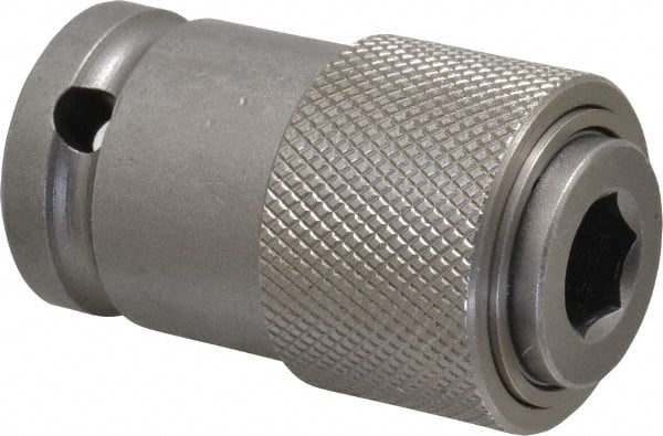 Socket Adapter: Square-Drive to Hex Bit, 1/2 & 7/16"
