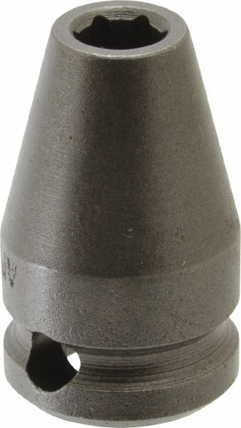 Impact Socket: 3/8" Drive, 0.25" Socket, Square Drive