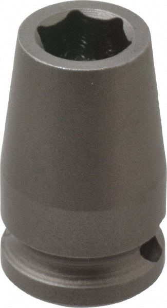 Impact Socket: 3/8" Drive, 0.375" Socket, Square Drive