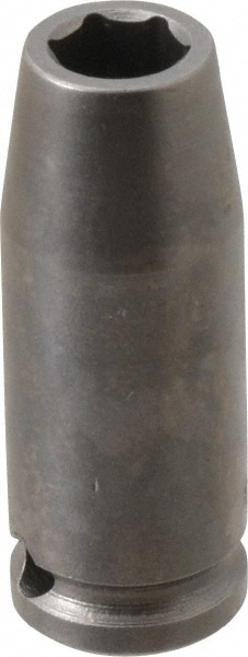 Impact Socket: 3/8" Drive, 0.375" Socket, Square Drive