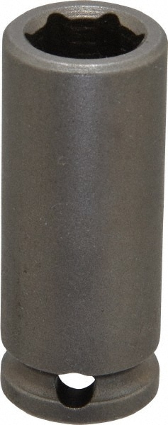 Impact Socket: 3/8" Drive, 0.5" Socket, Square Drive