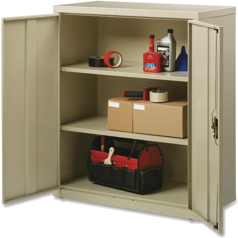 Storage Cabinets; Cabinet Type: Storage ; Cabinet Material: Industrial Grade Steel ; Width (Inch): 36.00 ; Depth (Inch): 18.00 ; Cabinet Door Style: Double Hinged Door ; Height (Inch): 42.00