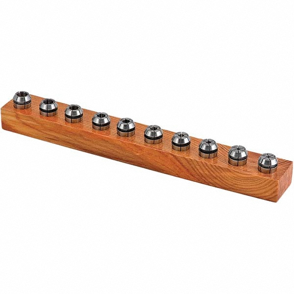 Collet Set: 10 Pc, Series ER16, 3/8" Capacity