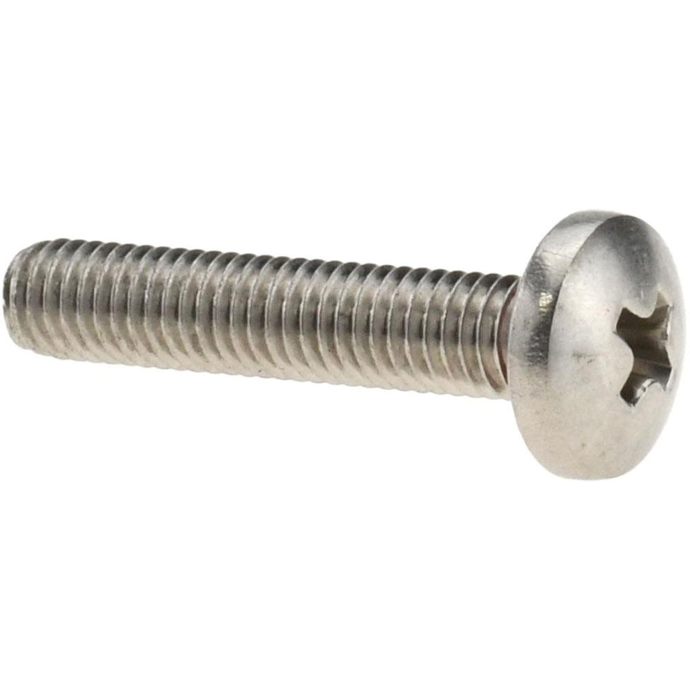 #10-32, 1" Length Under Head, Pan Head, #2 Phillips Self Sealing Machine Screw