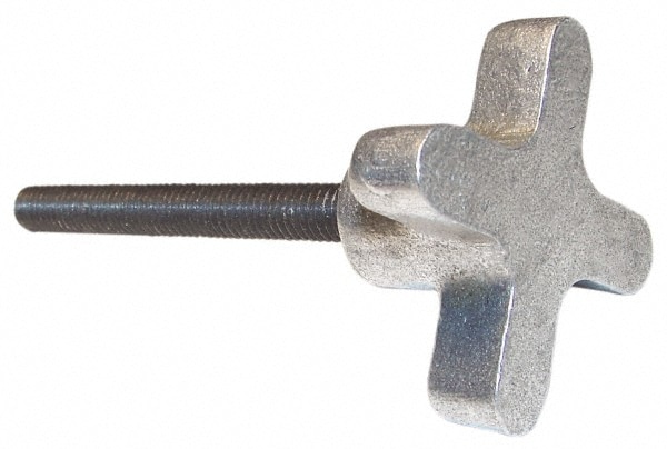 C-12L14 Steel Thumb Screw: 1/4-20, Lobed Head