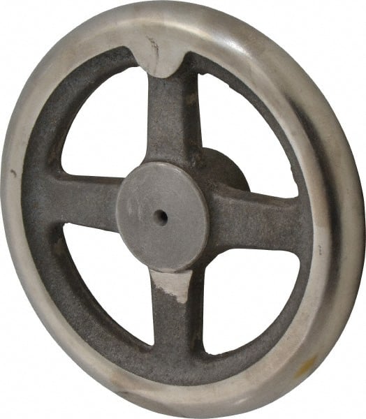 MORTON MACHINE WORKS HW-6 Spoked Straight Handwheel: Cast Iron, Plain Finish 
