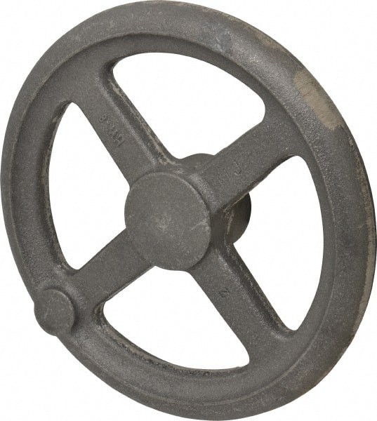 MORTON MACHINE WORKS HW-8 Spoked Straight Handwheel: Cast Iron, Plain Finish 
