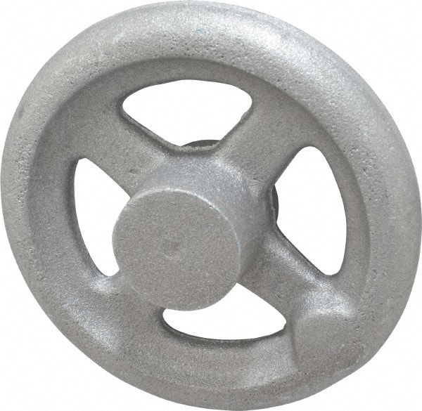 MORTON MACHINE WORKS HW-4A Spoked Straight Handwheel: Aluminum, Plain Finish 