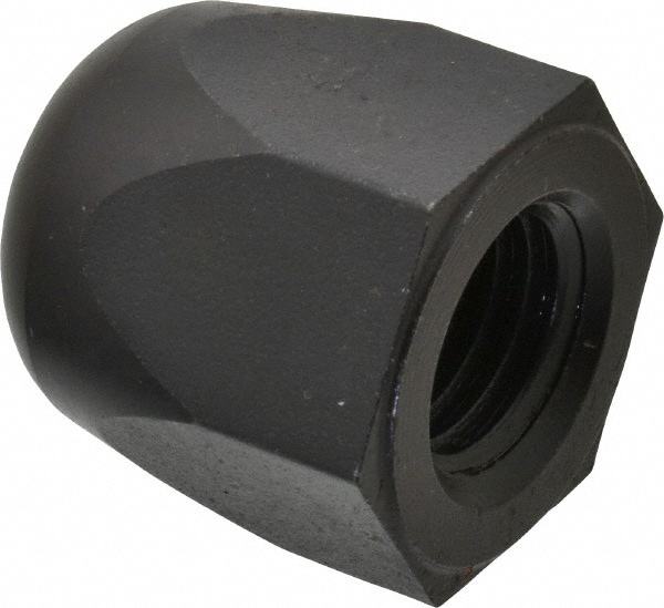 3/4-10" UNC, 1-1/4" Width Across Flats, Black Oxide Finish, Steel Acorn Nut