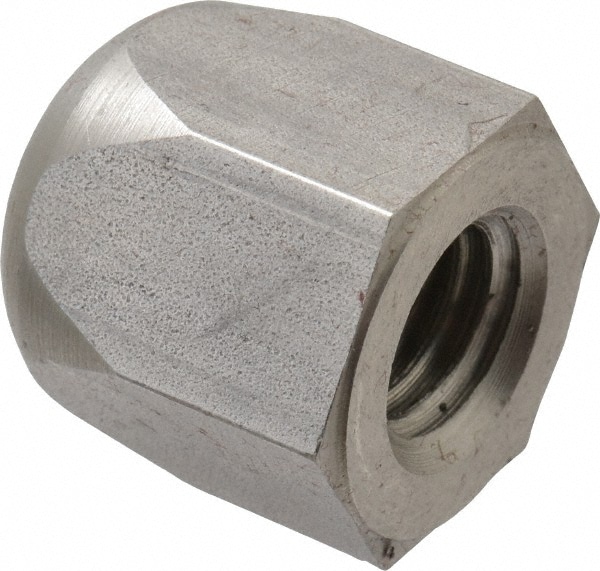 1/2-13" UNC, 7/8" Width Across Flats, Uncoated, Stainless Steel Acorn Nut