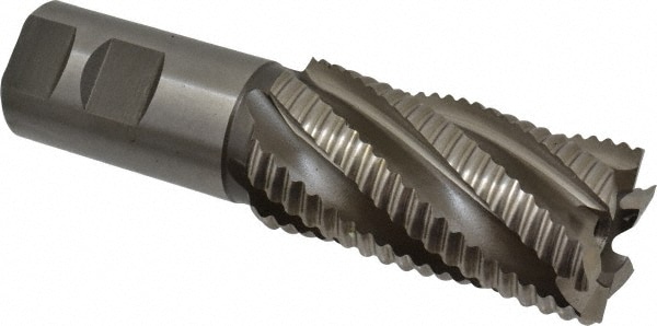 Hertel 6821805 Square End Mill: 1-1/2 Dia, 3 LOC, 1-1/4 Shank Dia, 5-1/2 OAL, 6 Flutes, Cobalt Image