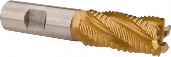 Hertel 6822035 Square End Mill: 7/8 Dia, 1-7/8 LOC, 3/4 Shank Dia, 4-1/8 OAL, 5 Flutes, Cobalt Image