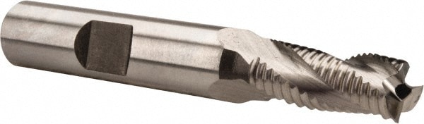 Hertel 6822266 Square End Mill: 5/16 Dia, 3/4 LOC, 3/8 Shank Dia, 2-1/2 OAL, 3 Flutes, Cobalt Image