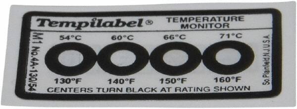 Tempil 26701 54/60/66/71°C Temp Indicating Label 