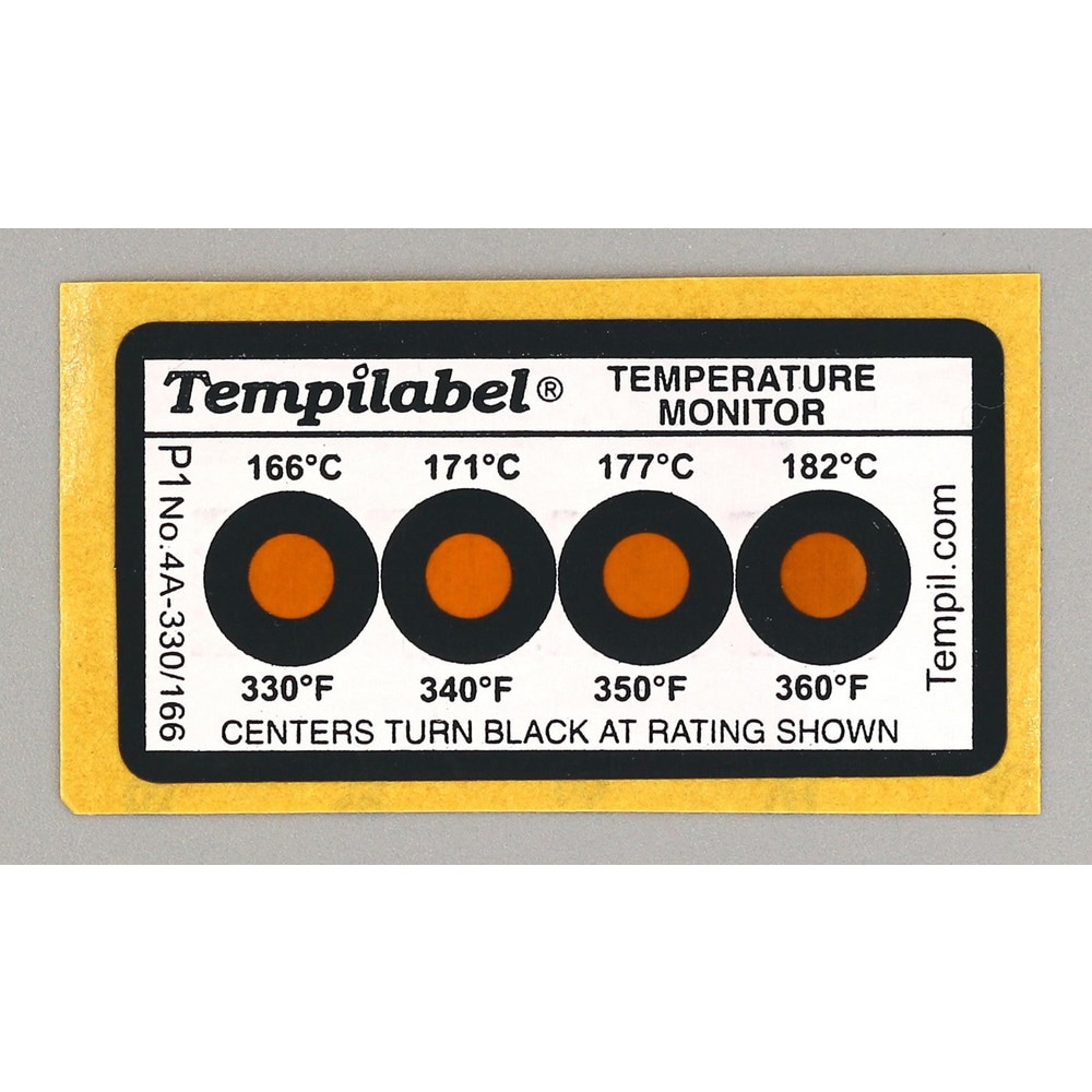 166/171/177/182°C Temp Indicating Label