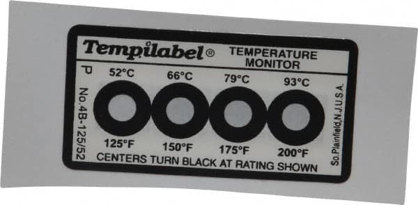 Tempil 26706 52/66/79/93°C Temp Indicating Label 