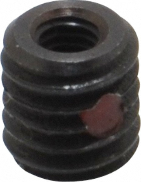 Thread Locking Insert: M3 x 0.5 Internal Thread, M6 x 1 External Thread, Metric Coarse, 0.2559" OAL, Thread Repair