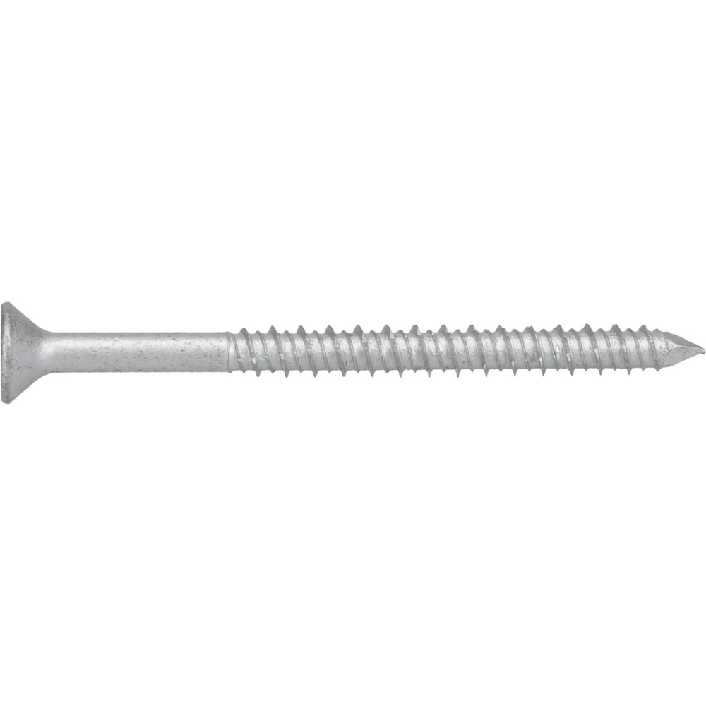 Concrete & Masonry Screw: 1/4" Dia, 3-1/4" OAL - Stainless Steel, Phillips Drive, Climashield Finish, ICC-ES ESR -2202