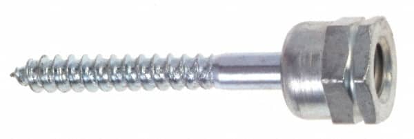1/4" Zinc-Plated Steel Vertical (End Drilled) Mount Threaded Rod Anchor