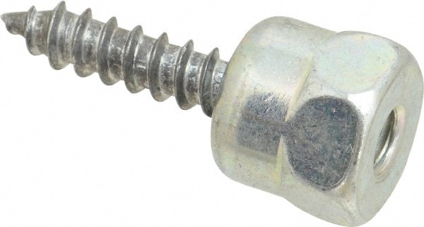 ITW Buildex 560177 1/4" Zinc-Plated Steel Vertical (End Drilled) Mount Threaded Rod Anchor Image