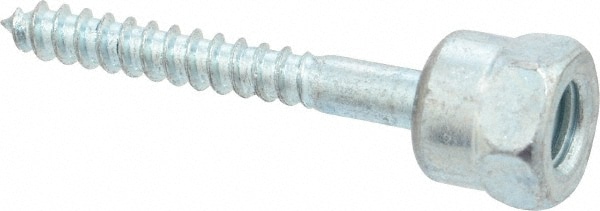 ITW Buildex 560180 3/8" Zinc-Plated Steel Vertical (End Drilled) Mount Threaded Rod Anchor Image