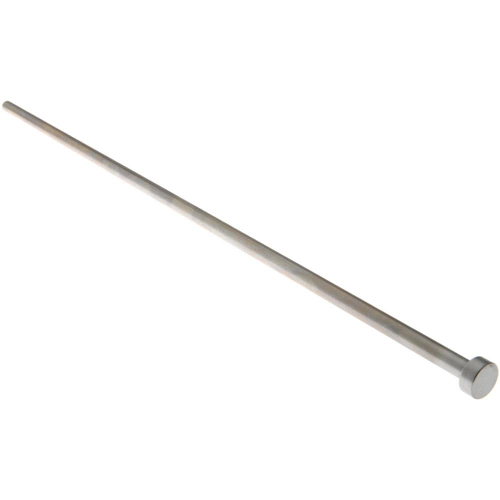 Straight Ejector Pin: 6.5 mm Pin Dia, 315 mm OAL, Steel