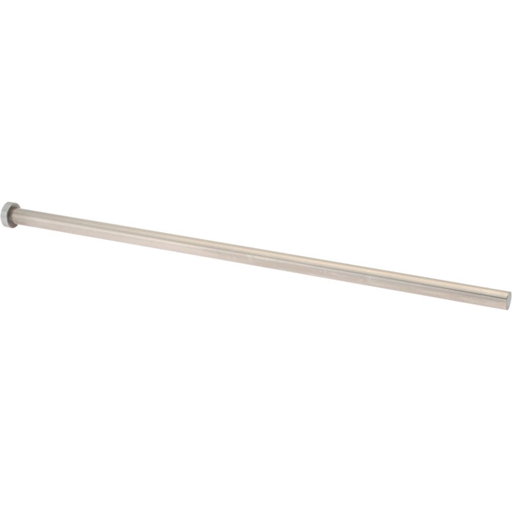 Straight Ejector Pin: 10.2 mm Pin Dia, 315 mm OAL, Steel