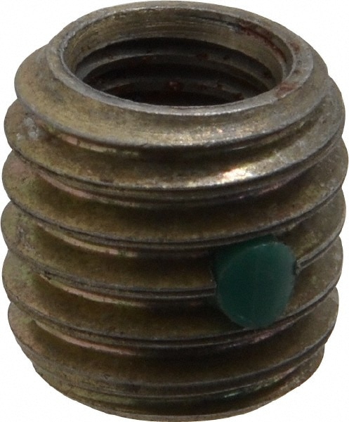Thread Locking Insert: 5/16-24 Internal Thread, 1/2-13 External Thread, UNF, 31/64" OAL, Thread Repair