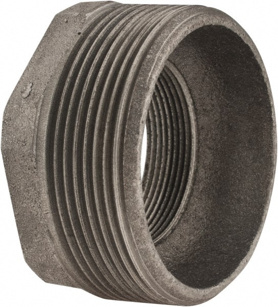 Size 3 x 2", Class 150, Cast Iron Black Pipe Hex Bushing