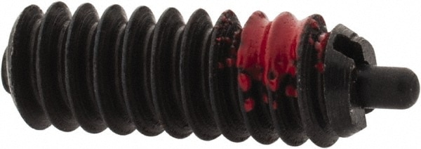 Threaded Spring Plunger: #6-32, 3/8" Thread Length, 0.046" Dia, 0.062" Projection