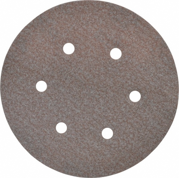 Norton 6" Diam, 120 Grit, Aluminum Oxide Hook & Loop Disc 06859219