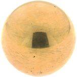 Black Phenolic Plastic Ball Knob 1 Each 7/16-20 thds Brass. 1 3/8 dia. Inch 