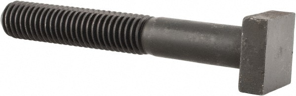 1/2-13 Thread, 2" Thread Length, 3-1/2" Length Under Head, Steel T Bolt