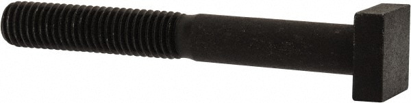 1/2-13 Thread, 2" Thread Length, 4" Length Under Head, Steel T Bolt