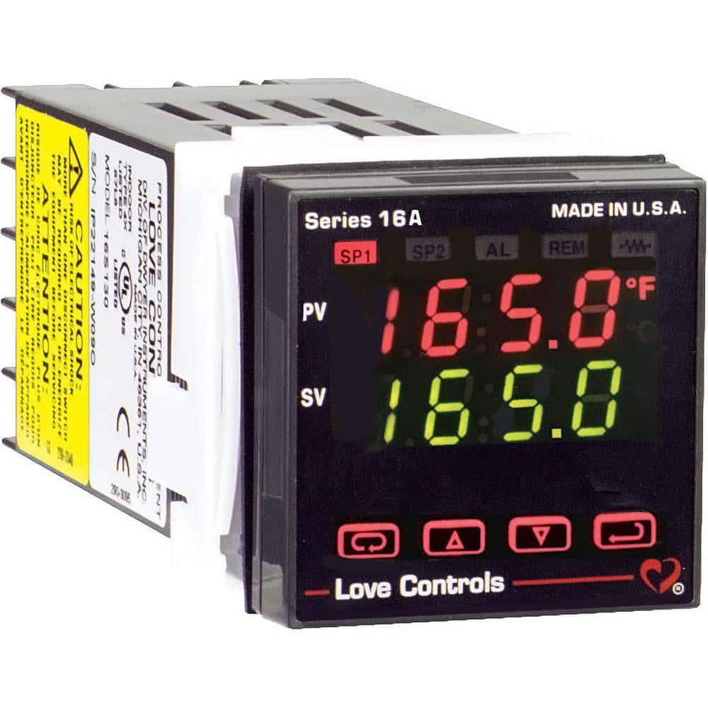 Dwyer 16A2020 Digital 1/16" DIN Temperature & Process Control: 4,208 ° F, Universal Sensor 