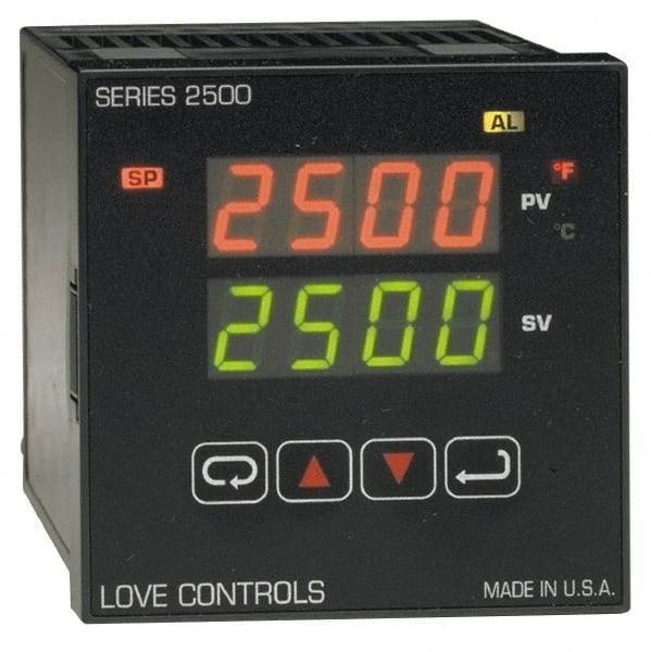 Dwyer 25123 Digital 1/4" DIN Temperature Control: 2,500 ° F, RTD Sensor 