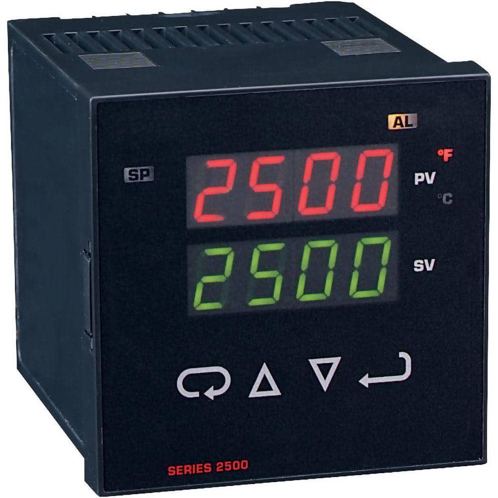 Dwyer 25112 Digital 1/4" DIN Temperature Control: 2,500 ° F, Thermocouple: J, K, T, E & N Sensor 