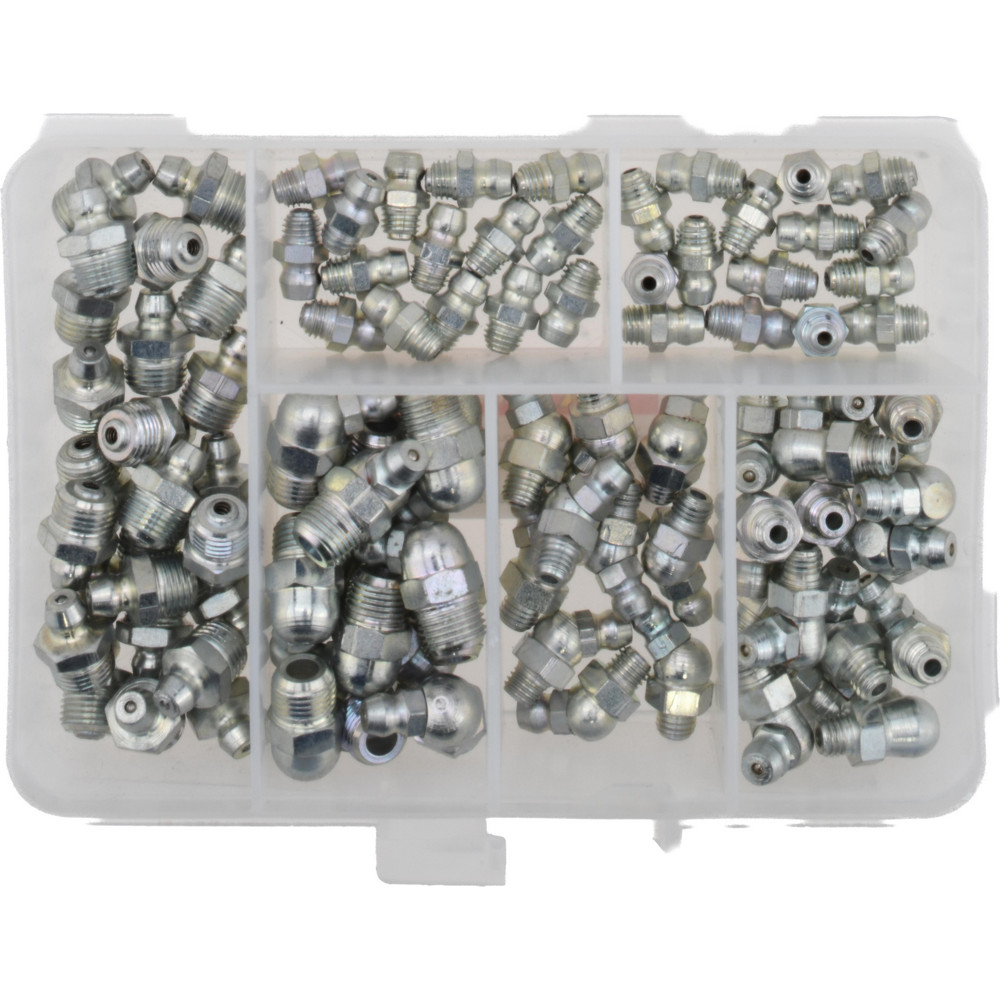 95 Piece, Inch, Box Plastic Steel Grease Fitting Set