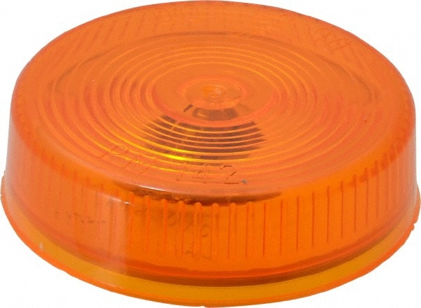 2-1/2" Diam, Amber Lens & Reflector