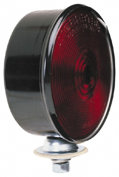 4-1/4" Diam, Red Lens & Reflector