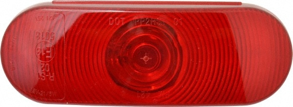 6-1/2" Long x 2-1/4" Wide, Red Lens & Reflector