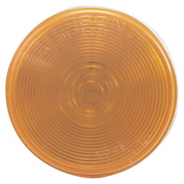 4-1/4" Diam, Amber Lens & Reflector