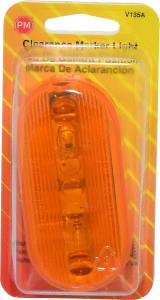 4-1/8" Long x 2" Wide, Amber Lens & Reflector