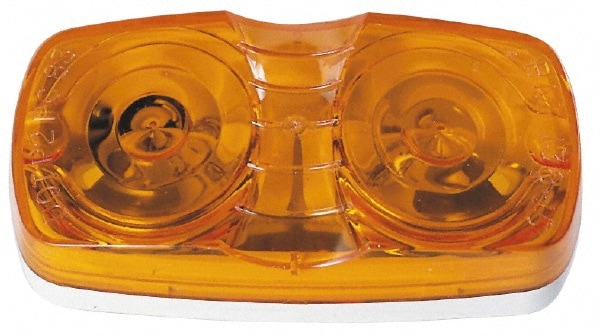 4" Long x 2" Wide, Amber Lens & Reflector