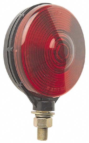 4-1/8" Diam, Red Lens & Reflector