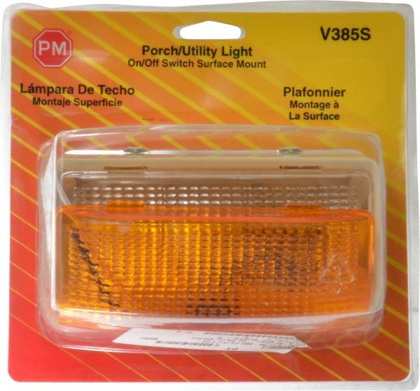 6-3/8" Long x 3-1/2" Wide, Clear Lens & Reflector